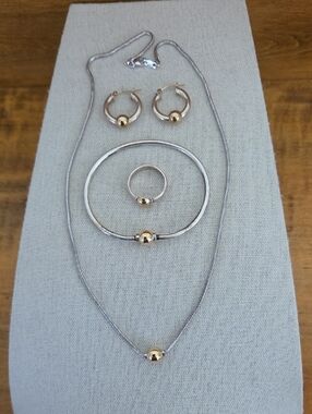 Cape Cod Jewelers 14K Gold & Sterling Silver Set